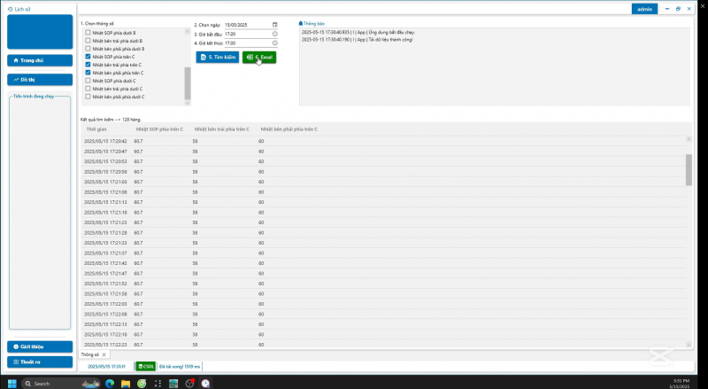 PHẦN MỀM GIÁM SÁT NHIỆT ĐỘ CHO CÔNG TY GIẦY HYOGO SHOES (VIỆT NAM)