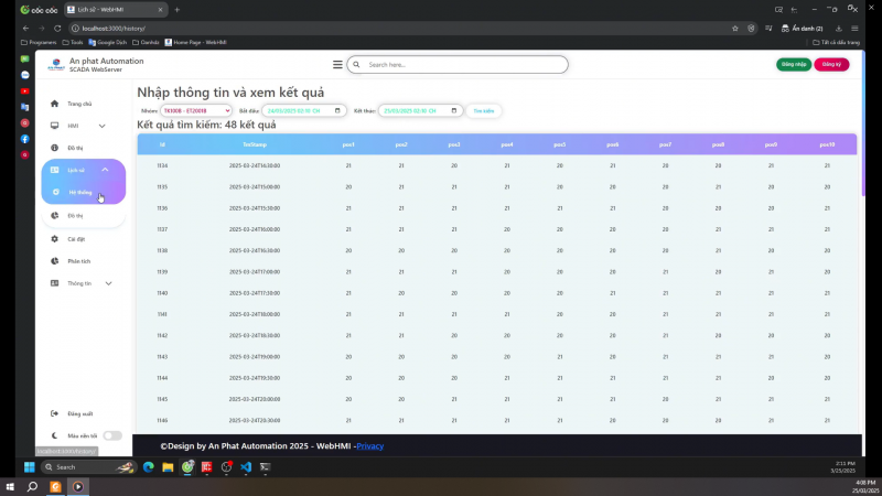 HỆ THỐNG ĐIỀU KHIỂN VÀ GIÁM SÁT THIẾT BỊ QUA WEBSERVER